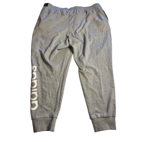 NWT-Adidas Womens Slim Fit Joggers 4X Grey 100% cotton Pants with pockets - Picture 4 of 16